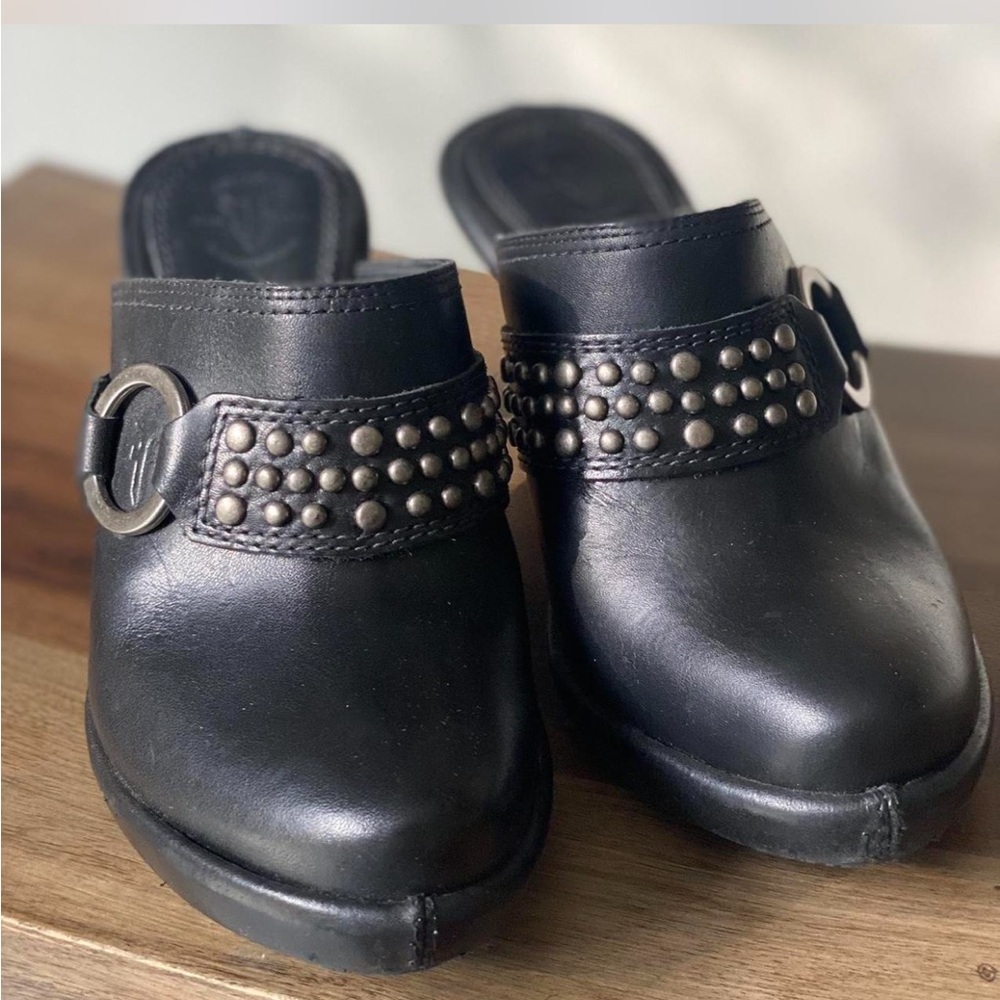 SOLD Studded Frye Mules - Picture 2 of 2